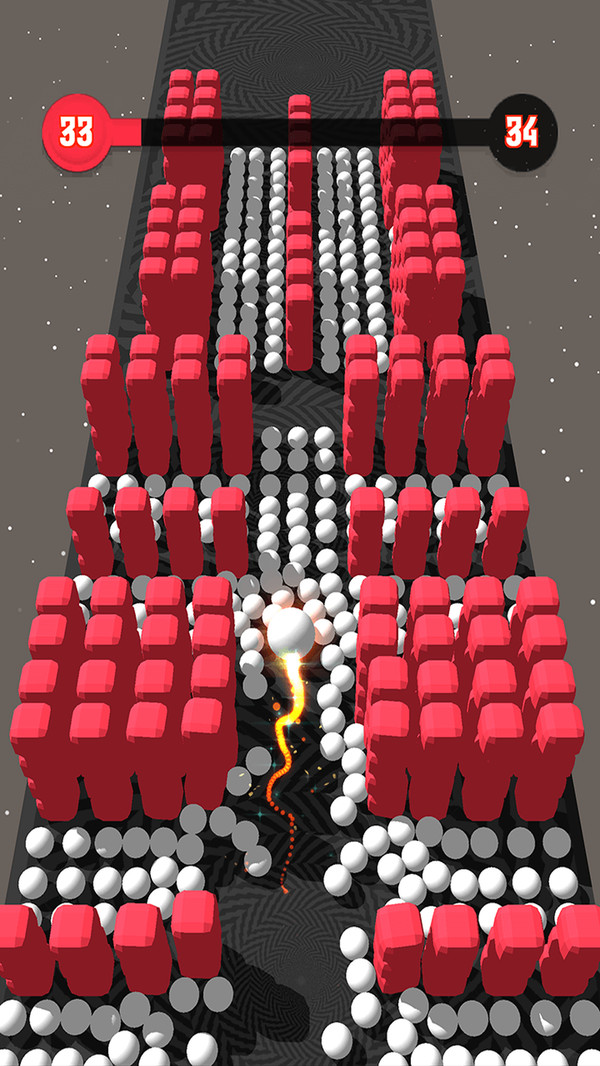 撞色球3d