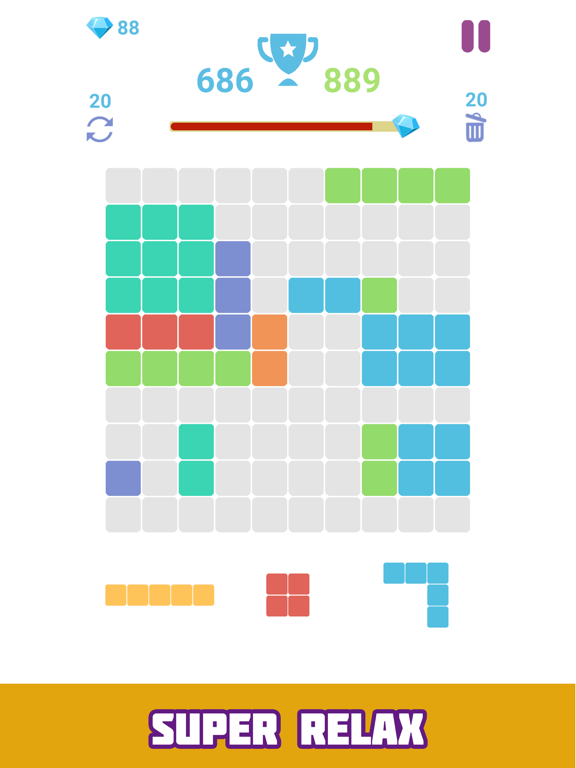 block puzzle fill the gird
