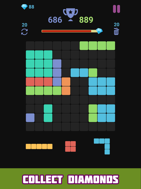 block puzzle fill the gird