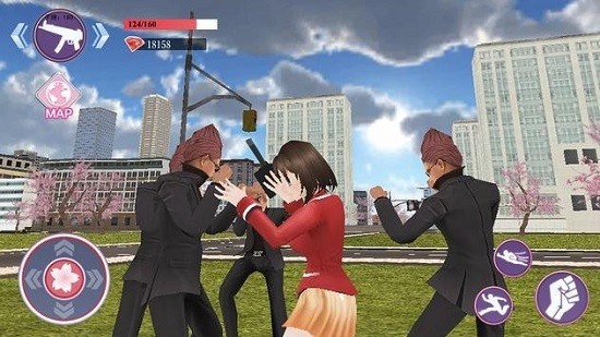 女子高生の腰つき